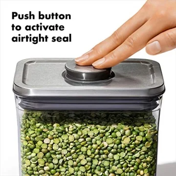 OXO Steel POP Container Big Medium Square 4.4 Qt