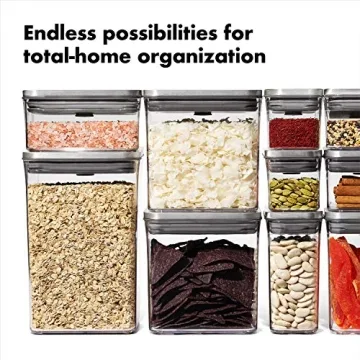 OXO Steel POP Container Big Medium Square 4.4 Qt