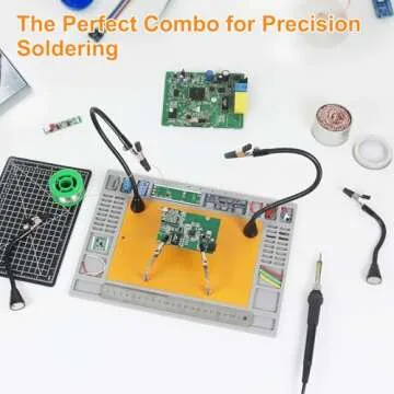 NOEVSBIG Magnetic Helping Hands Soldering Station for DIY Enthusiasts