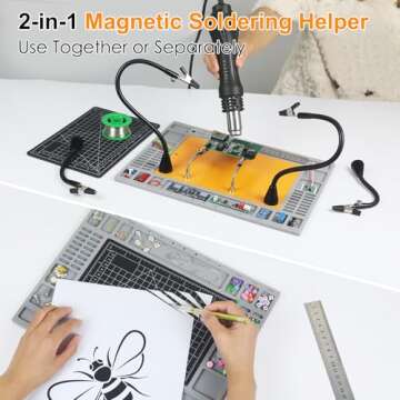 NOEVSBIG Magnetic Helping Hands Soldering Station – Versatile Tool