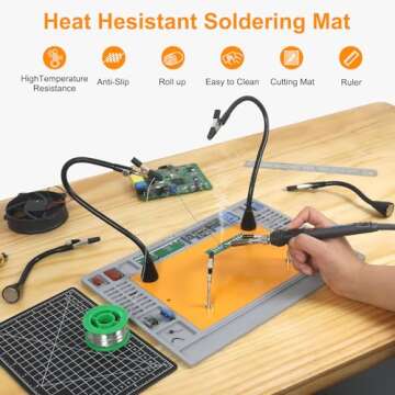 NOEVSBIG Magnetic Helping Hands Soldering Station – Versatile Tool