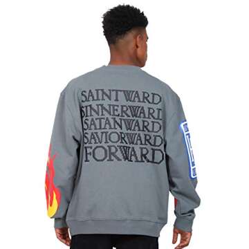 DONCARE Lucky Me I See Ghosts Hoodie Fashion Street Rapper Men's Sweatstort(Green/M)