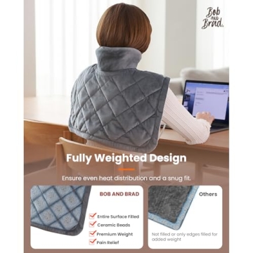 Bob and Brad Weighted Heating Pad for Pain Relief