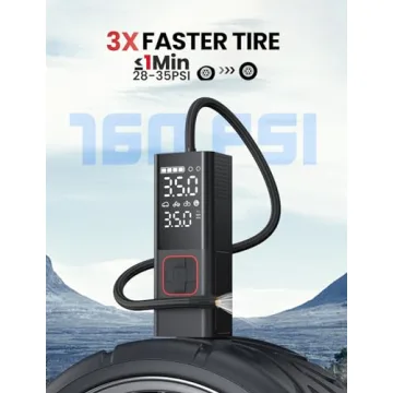 Portable Tire Inflator with 20000mAh Battery and Speed