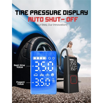 Portable Tire Inflator with 20000mAh Battery and Speed