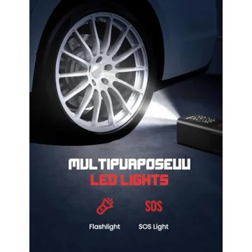 Portable Tire Inflator with 20000mAh Battery and Speed