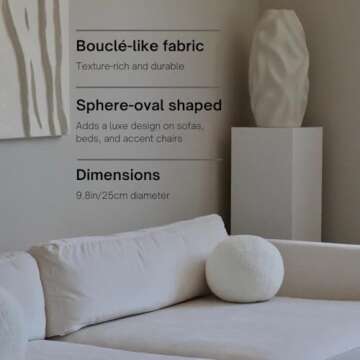 Stylish Oval Round Pillow Cushion for Modern Home Decor