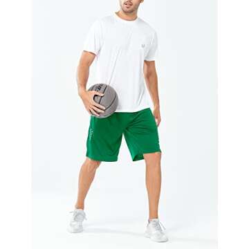 NORTHYARD Men's 10" Quick Dry Athletic Basketball Shorts