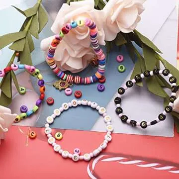 700 Colorful Acrylic Number Beads for DIY Crafts