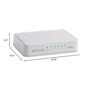 Netgear 5-Port Gigabit Ethernet Switch for Home Office