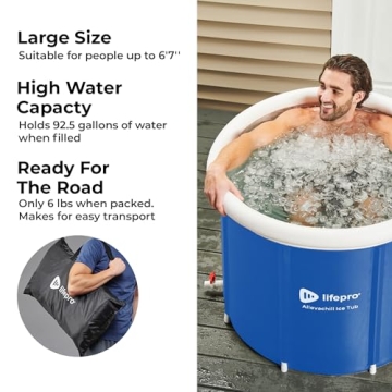Lifepro Portable Ice Bath Tub for Athletes and Recovery