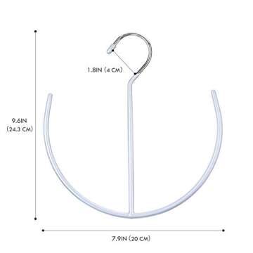 DOIOWN Belt Hangers Tie,Scarf,Shoes Non Slip Organizer Hangers Hook Rack (3 Pack - Grey)