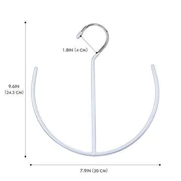 DOIOWN Belt Hangers Tie,Scarf,Shoes Non Slip Organizer Hangers Hook Rack (3 Pack - Grey)