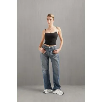 SUUKSESS Women Sexy Square Neck Tank Top Summer Y2K Fashion