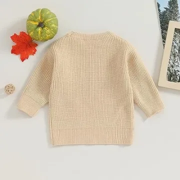 Kuriozud Toddler Sweater Soft Warm for Fall Winter