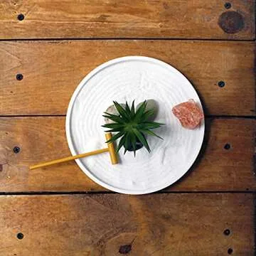 Nature's Mark Mini Zen Garden for Desk - Complete Kit