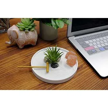 Nature's Mark Mini Zen Garden for Desk - Complete Kit