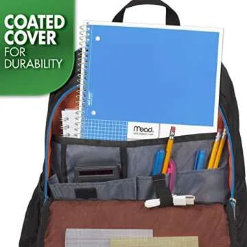 Mead Spiral Notebook with Graph Ruled Paper - 100 Sheets