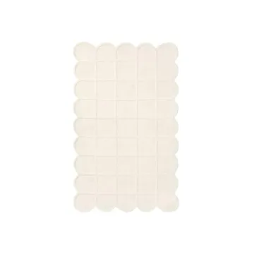 Anthrofy Selena Scallop Handmade Wool Area Rug - Beige