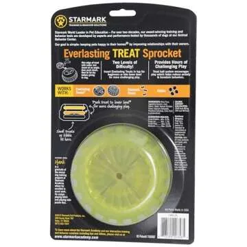 Durable Starmark Everlasting Sprocket - Treat Toy for Dogs