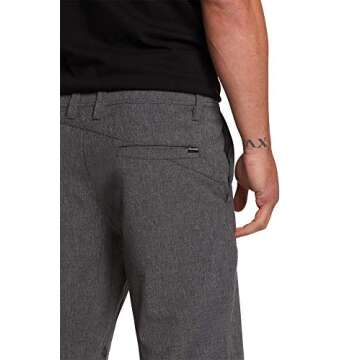 Volcom Men's Frickin SNT Static 21" Modern Hybrid Short, CHARCOAL HEATHER, 29