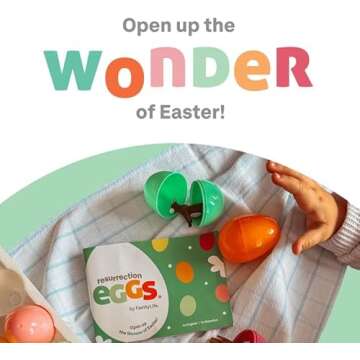 FAMILYLIFE Resurrection Eggs – 12 Piece Easter Eggs Set with Booklet & Religious Figurines – Tells The Story of Easter – Eggs for Easter Egg Hunt