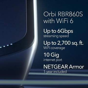 NETGEAR Orbi Tri-Band WiFi 6 Router for Maximum Speed