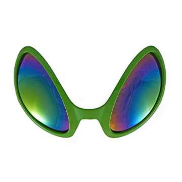 FancyPants Green Alien Glasses for Costume Fun