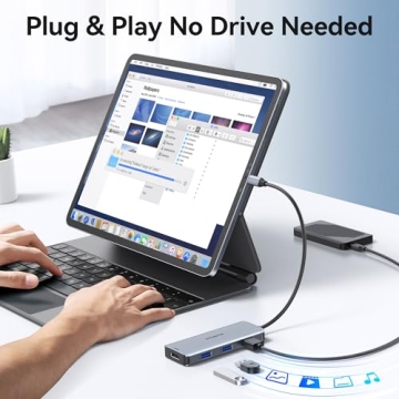 ZMUIPNG 6 in 1 USB C Hub - Enhance Device Connectivity