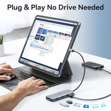 ZMUIPNG 6 in 1 USB C Hub - Enhance Device Connectivity