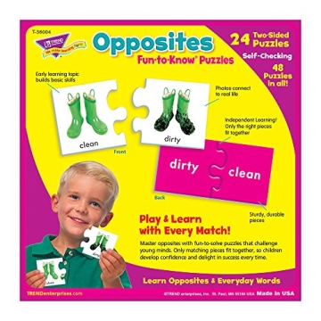 Fun-to-Know Opposites Puzzle Set for Kids Learning