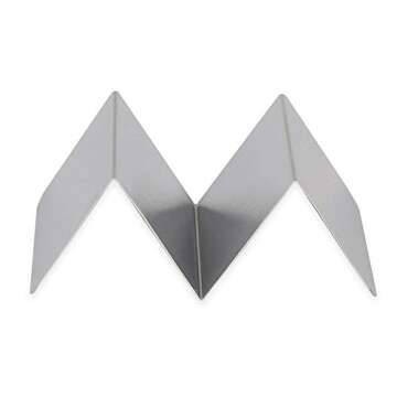 American Metalcraft TSH1 Taco Holders, Silver, 4-Inches Wide