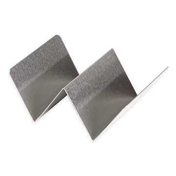 American Metalcraft TSH1 Taco Holders, Silver, 4-Inches Wide