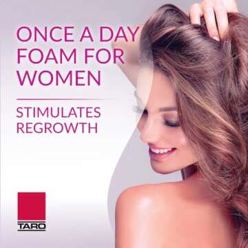 Taro Minoxidil Topical Aerosol Foam, 5% - Hair Regrowth Treatment for Women - 4 Months Supply
