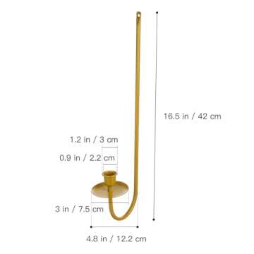 Elegant Gold Candle Sconce Set for Home Decor