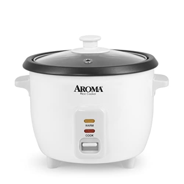 Aroma 6-Cup Rice Cooker One Touch Perfect Rice Every Time