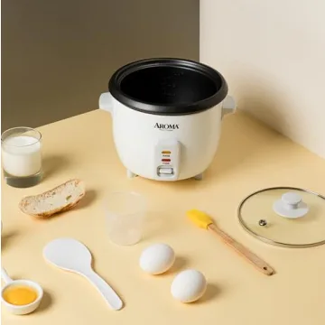 Aroma 6-Cup Rice Cooker One Touch Perfect Rice Every Time