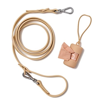 Wild One Adjustable Dog Leash with Poop Bag Carrier Set