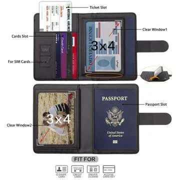 Melsbrinna RFID Passport Holder - Secure & Stylish Travel Wallet