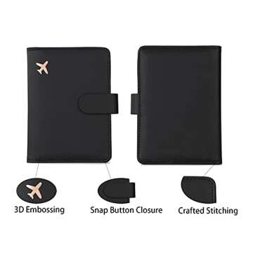 Melsbrinna RFID Passport Holder - Secure & Stylish Travel Wallet
