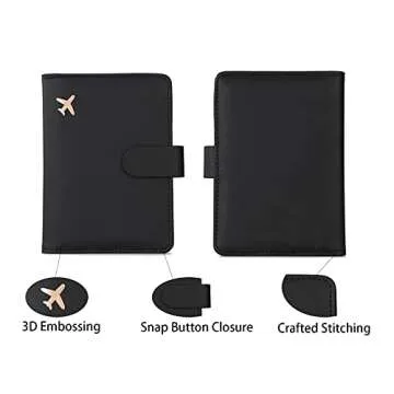 Melsbrinna RFID Passport Holder - Secure & Stylish Travel Wallet