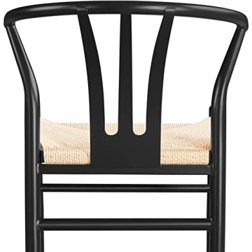 Yaheetech Mid-Century Modern Weave Dining Chairs Set