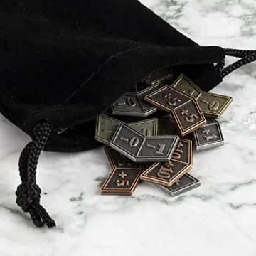 Antique Metal Buff Counter Tokens for Magic the Gathering