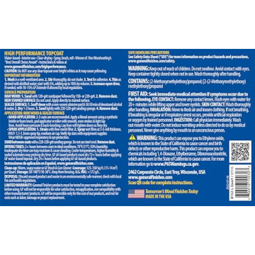 Durable Satin Water Based Topcoat for Wood Projects