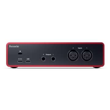 AudioDeluxe Focusrite Scarlett 2i2 (4th Gen) USB Audio Interface and Waves Musicians 2 Bundle