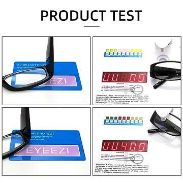 eyeezi 5 Pack Blue Light Blocking Reading Glasses for Women Men, Retro Stylish Spring Hinge UV400 Computer Rectangle Readers