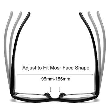 eyeezi 5 Pack Blue Light Blocking Reading Glasses for Women Men, Retro Stylish Spring Hinge UV400 Computer Rectangle Readers