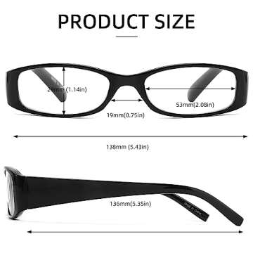 eyeezi 5 Pack Blue Light Blocking Reading Glasses for Women Men, Retro Stylish Spring Hinge UV400 Computer Rectangle Readers