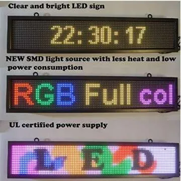 Dynamic LED Display with WiFi and USB Connectivity