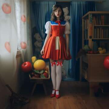 Red Bow Over Knee Socks for Halloween and Daily Wear